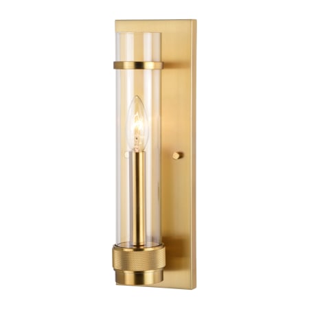 A large image of the Vaxcel Lighting W0425 Satin Brass