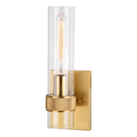 A large image of the Vaxcel Lighting W0428 Satin Brass