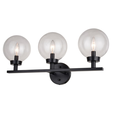 A large image of the Vaxcel Lighting W0430 Matte Black