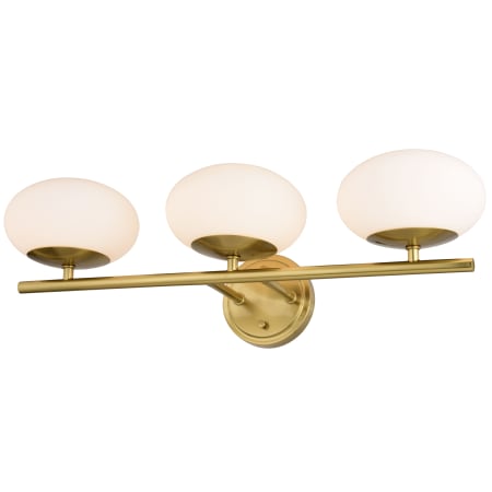 A large image of the Vaxcel Lighting W0434 Satin Brass