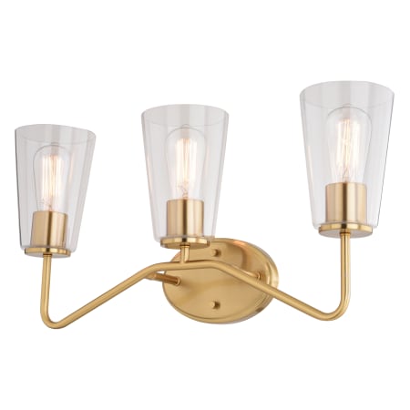 A large image of the Vaxcel Lighting W0440 Muted Brass