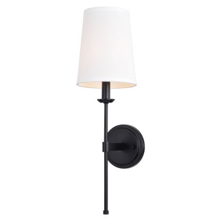 A large image of the Vaxcel Lighting W0447 Matte Black