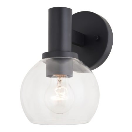 A large image of the Vaxcel Lighting W0461 Matte Black