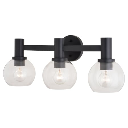 A large image of the Vaxcel Lighting W0462 Matte Black