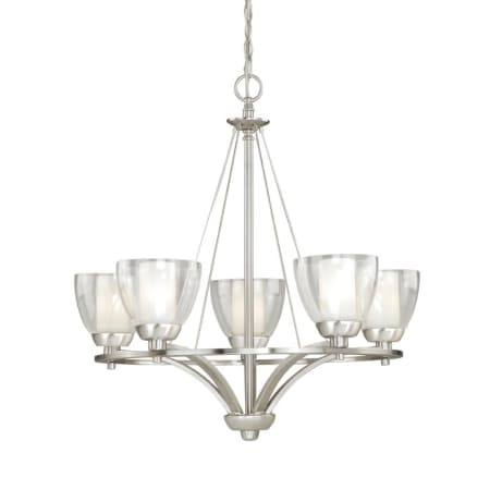 A large image of the Vaxcel Lighting AA-CHU005 Satin Nickel