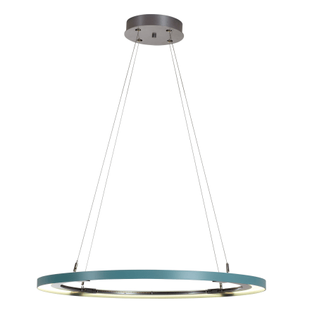 A large image of the Vermont Modern 139776-LED Satin Aqua / Silver