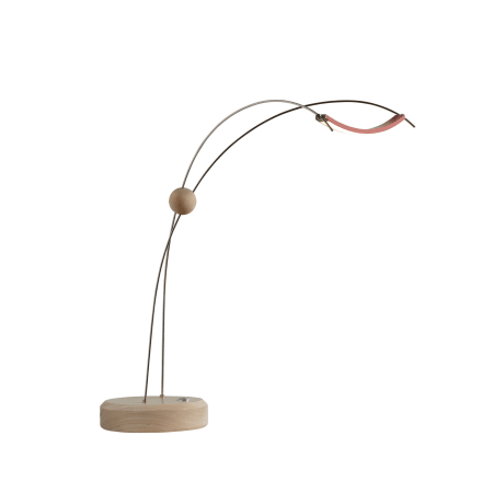 A large image of the Vermont Modern 277830-LED Satin Red / Wood