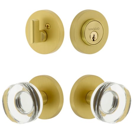A large image of the Viaggio CLOCLC_COMBO_234 Satin Brass
