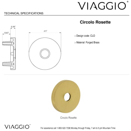 A large image of the Viaggio CLOCON-STH_COMBO_238_LH Backplate Details