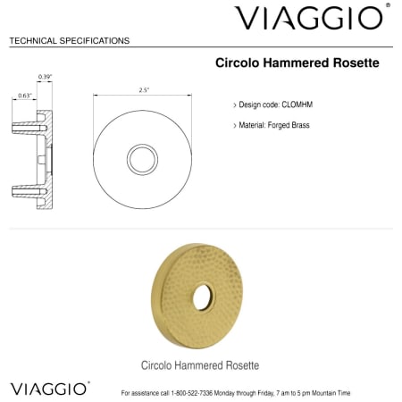 A large image of the Viaggio CLOMHMBLL_COMBO_238_LH Backplate Details