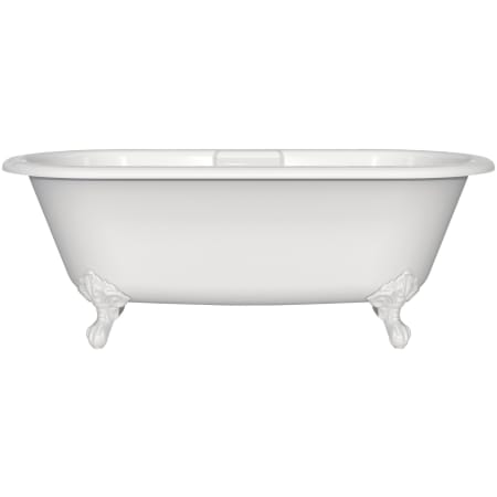 A large image of the Victoria and Albert CHE-N-XX-OF + FT-CHE White Tub / White Metal Feet