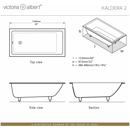 A large image of the Victoria and Albert KAL2-N-RH-IO Alternate Image