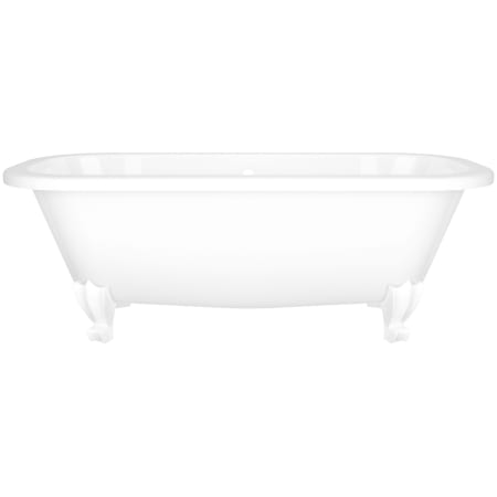 A large image of the Victoria and Albert RIC-N-XX-OF + FT-RIC White Tub / White Feet