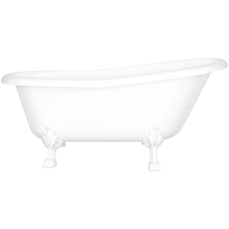 A large image of the Victoria and Albert ROX-N-XX-OF + FT-ROX White Tub / White Feet