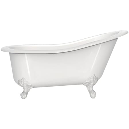 A large image of the Victoria and Albert SHR-N-XX-OF + FT-SHR White Tub / White Metal Feet