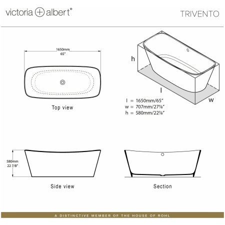 A large image of the Victoria and Albert TRV-N-OF Alternate Image