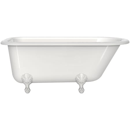 A large image of the Victoria and Albert WES-N-XX-OF + FT-HAM White Tub / White Metal Feet