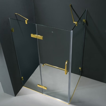 A large image of the Vigo VG601140 Clear / Polished Brass