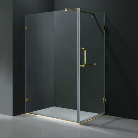 A large image of the Vigo VG601236 Clear / Polished Brass