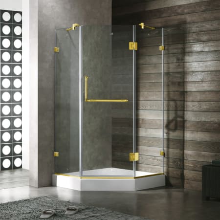 A large image of the Vigo VG606236W Clear / Polished Brass