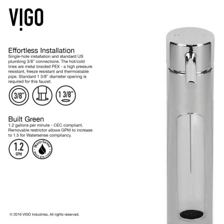 A large image of the Vigo VG01008 Vigo-VG01008-Easy Installation