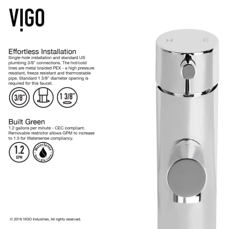 A large image of the Vigo VG01009 Vigo-VG01009-Easy Installation