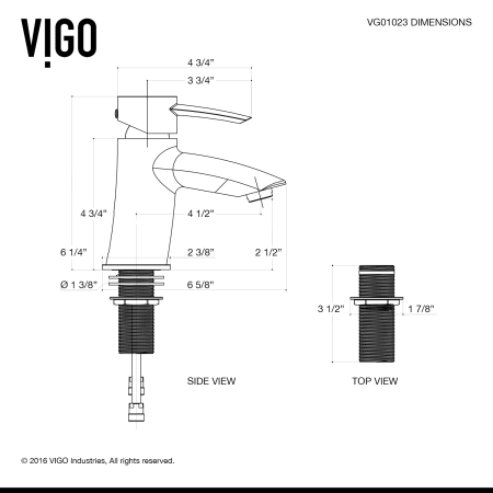 A large image of the Vigo VG01023 Alternate View