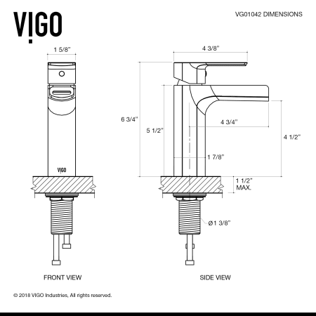 A large image of the Vigo VG01042 Alternate View