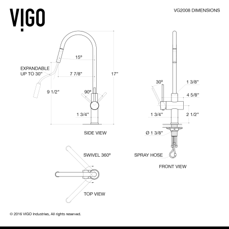 A large image of the Vigo VG02008 Vigo-VG02008-Alternative View