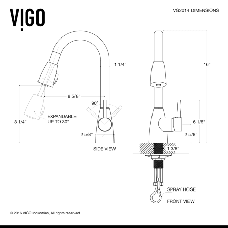 A large image of the Vigo VG02014 Vigo-VG02014-Alternative View