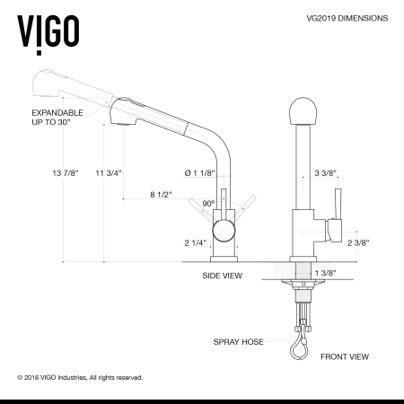 A large image of the Vigo VG02019 Vigo-VG02019-Alternative View