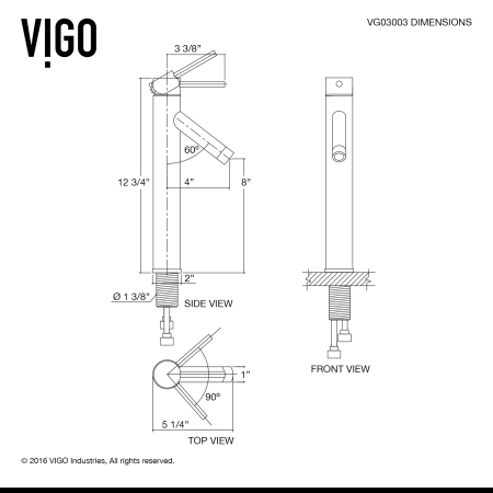 A large image of the Vigo VG03003 Alternate View