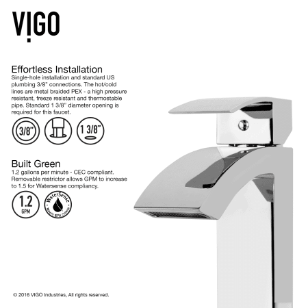 A large image of the Vigo VG03007 Vigo-VG03007-Easy Installation
