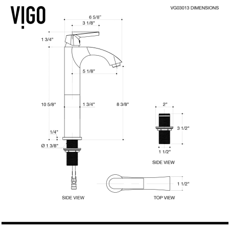 A large image of the Vigo VG03013 Alternate Image