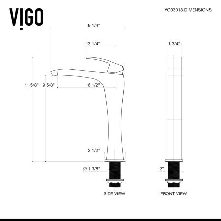 A large image of the Vigo VG03018 Alternate View
