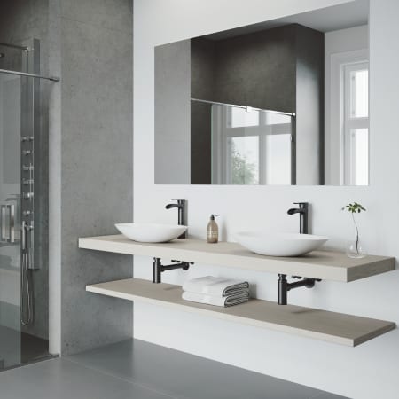 A large image of the Vigo VG03024 Dual Sink View