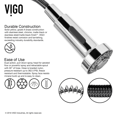 A large image of the Vigo VG15019 Vigo-VG15019-Durable Construction