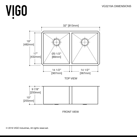 A large image of the Vigo VG15161 Vigo-VG15161-Specification Image