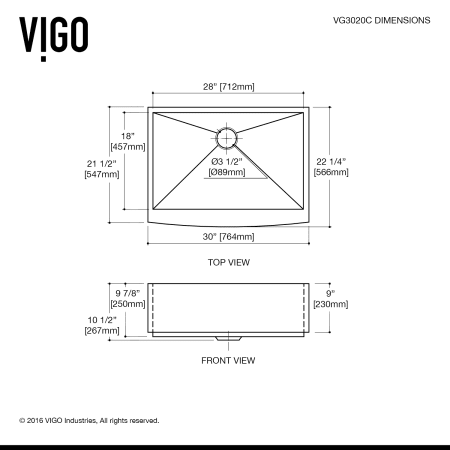 A large image of the Vigo VG15241 Vigo-VG15241-Specification Image