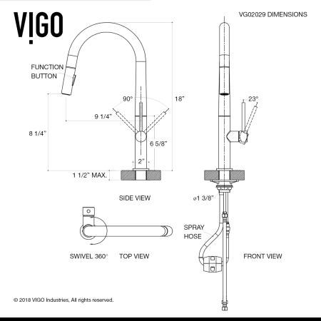 A large image of the Vigo VG15757 Alternate View