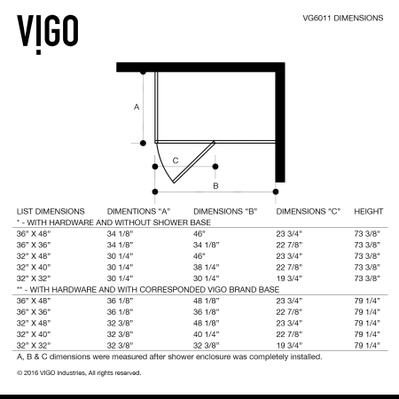 A large image of the Vigo VG6011CL363W Alternate Image