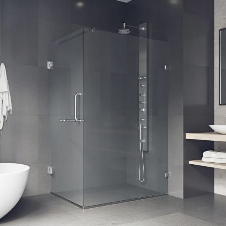 A large image of the Vigo VG601236 Clear / Chrome