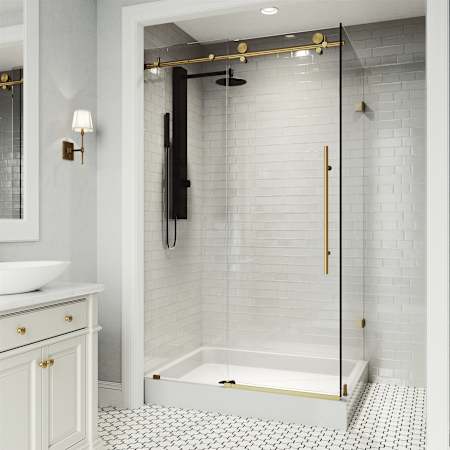 A large image of the Vigo VG6053CL48WL Matte Brushed Gold