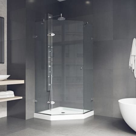 A large image of the Vigo VG606140WS Vigo-VG606140WS-Full Bathroom View