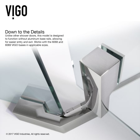 A large image of the Vigo VG606442W Vigo-VG606442W-Base Rail Information