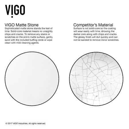 A large image of the Vigo VGT1001 Vigo-VGT1001-Vigo Matte Stone