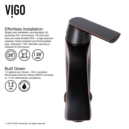 A large image of the Vigo VGT1002 Vigo-VGT1002-Easy Installation - Faucet