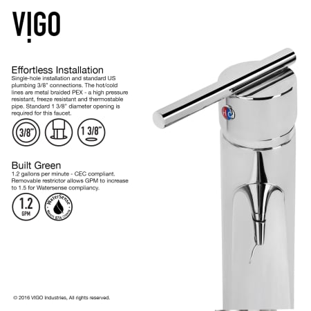 A large image of the Vigo VGT1011 Vigo-VGT1011-Easy Installation - Faucet