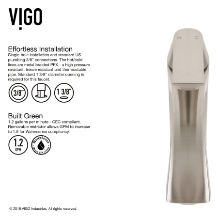 A large image of the Vigo VGT1012 Vigo-VGT1012-Easy Installation - Faucet