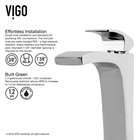 A large image of the Vigo VGT1019 Vigo-VGT1019-Easy Installation - Faucet
